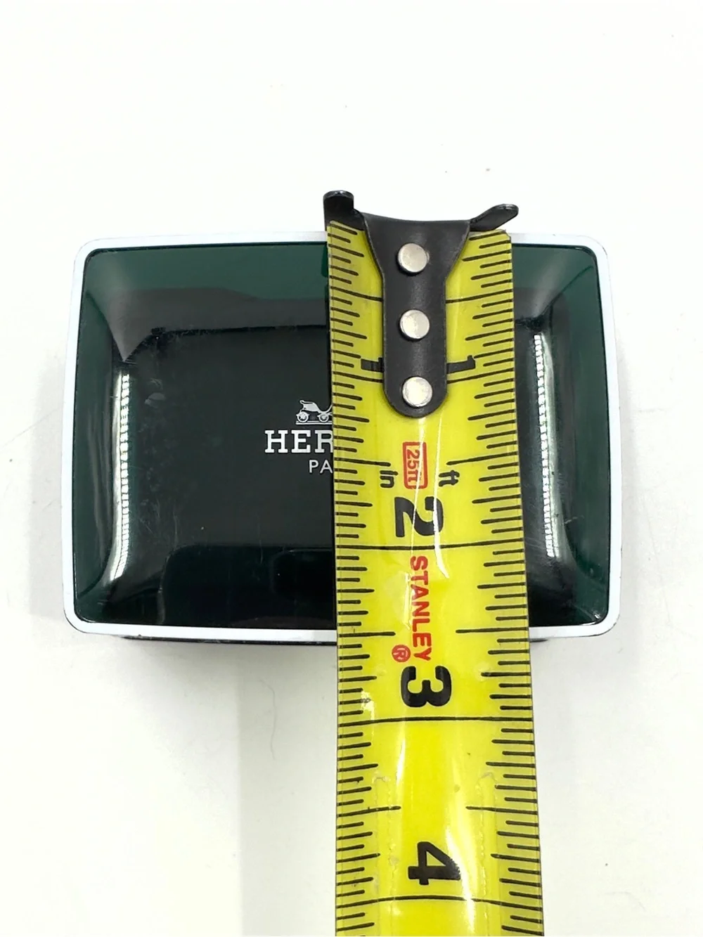 Hermes Paris Soap Box Green White Travel Luxury Display Storage BOX ONLY
